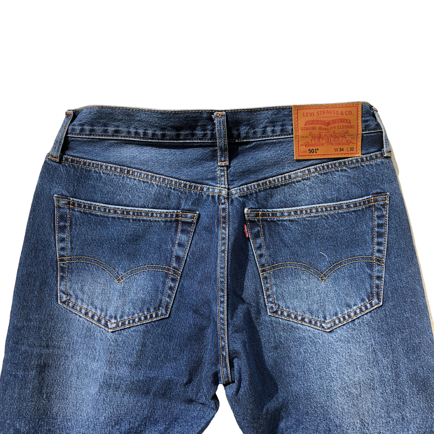 Men’s Classic Dark Wash Straight Leg Jeans – 100% Cotton, Everyday Comfort