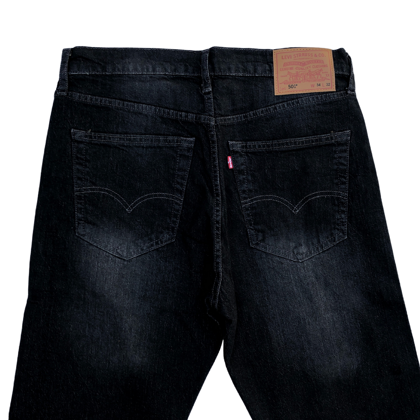 Sleek and stylish dark wash denim jeans